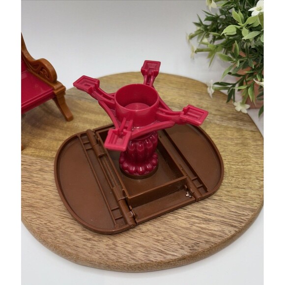 Fisher-Price Girls Loving Family Dollhouse Dining Table & 1Red Chair Replacement - Picture 7 of 12